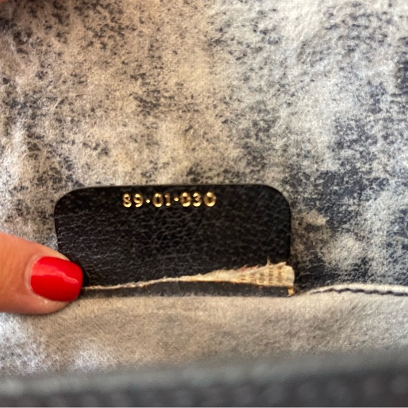 Gucci Navy Supreme Sherry Line Accessory Collection Clutch Vintage - Picture 6 of 7